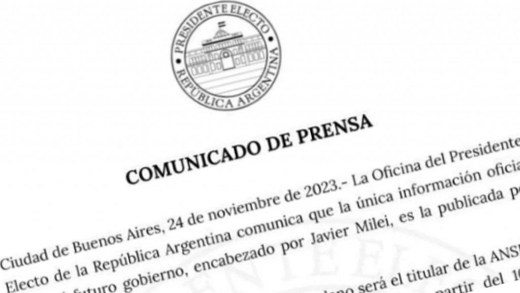 JAVIER MILEI CONFIRMA TRES DATOS DE SU GOBIERNO